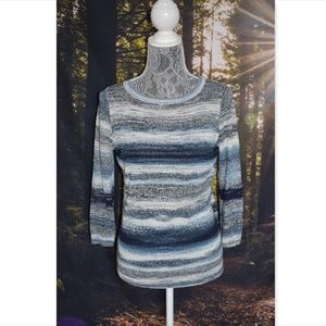 Blue Striped Sweater